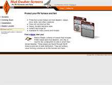 Tablet Screenshot of mud-dauber.com